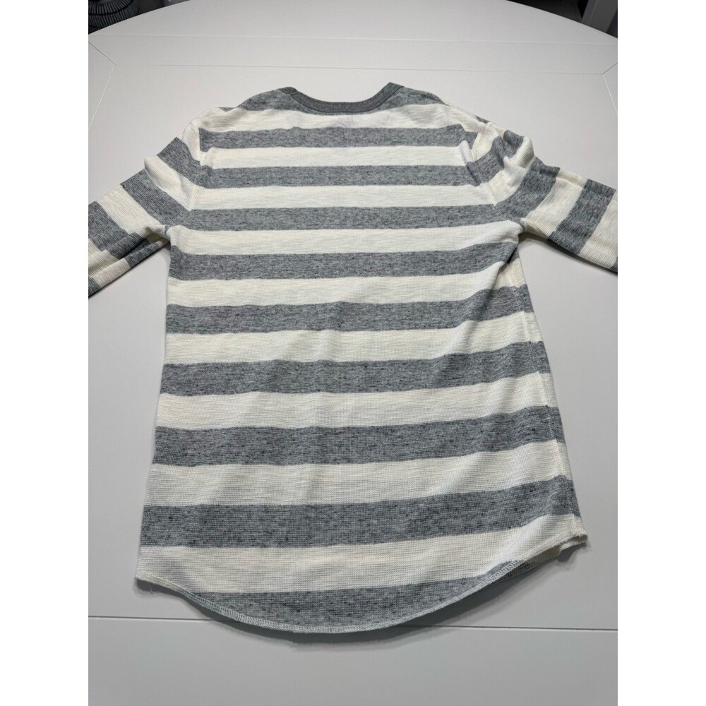 American Eagle Heritage Thermal Striped Long Sleeve Shirt Size Mens Medium US - Picture 7 of 7